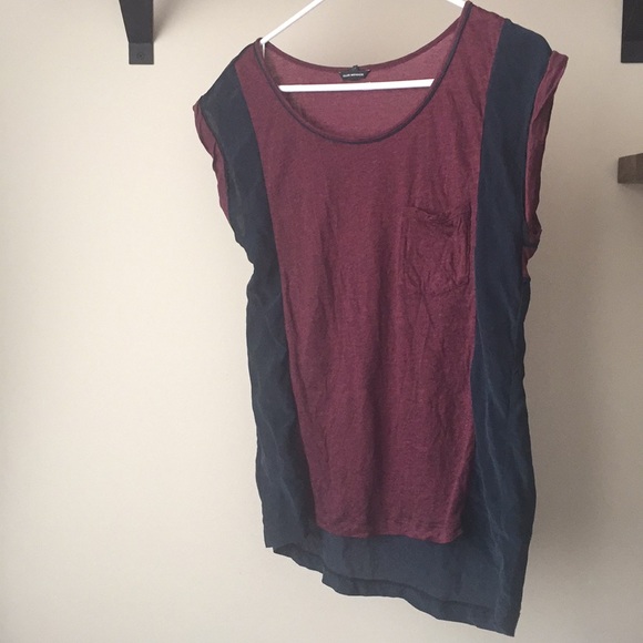 Club Monaco Color Block Blouse - Picture 1 of 3